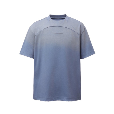 款立体剪裁炒色字母刺绣短袖T恤