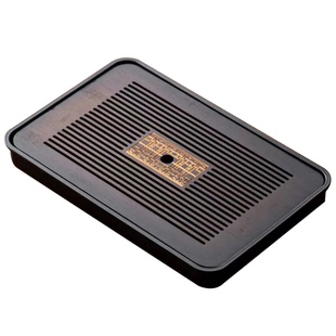 干泡台托盘茶盘家用轻奢小型沥储水式茶台功夫茶具竹茶海客厅两用