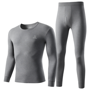 南极人秋衣裤秋裤男士套装纯棉保暖内衣男款全棉毛衫薄款打底冬季