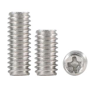 304不锈钢十字平端紧定螺丝顶丝机米无头螺钉止付罗丝M2M4M6M8M12