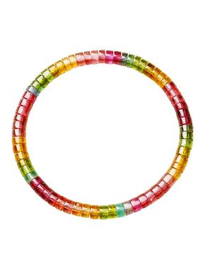 宫里上新天然宝石级彩虹碧玺手串