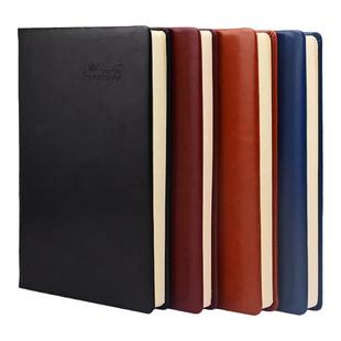 申士-17商务A6记事本A5皮面办公加厚笔记本本子定制可印LOGO文具