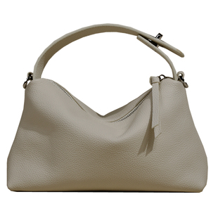 【EZRO】简约风柔软头层牛皮 设计感锁扣手提托特包斜挎真皮女包