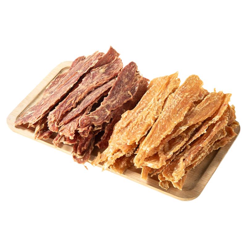 抢~【500片】鸭胸肉干磨牙狗零食