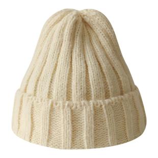 韩版杏色帽子男女生宽檐棒球帽百搭显脸小渔夫帽保暖针织帽贝雷帽