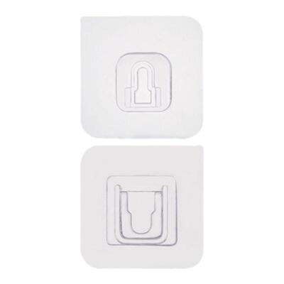 强力子母扣卡扣免打孔字母扣无痕粘钩塑料贴扣透明挂钩固定器粘扣