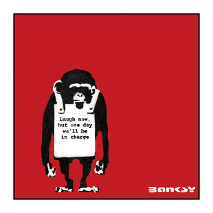 班克西挂画Banksy街头涂鸦艺术家装饰画气球女孩潮流客厅卧室壁画