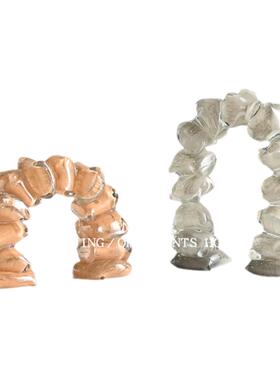 书桌台面装饰高级感拱门玻璃摆件