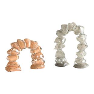 轻奢n形拱门玻璃摆件家居电视柜客房床头柜桌面摆设高级感装饰品