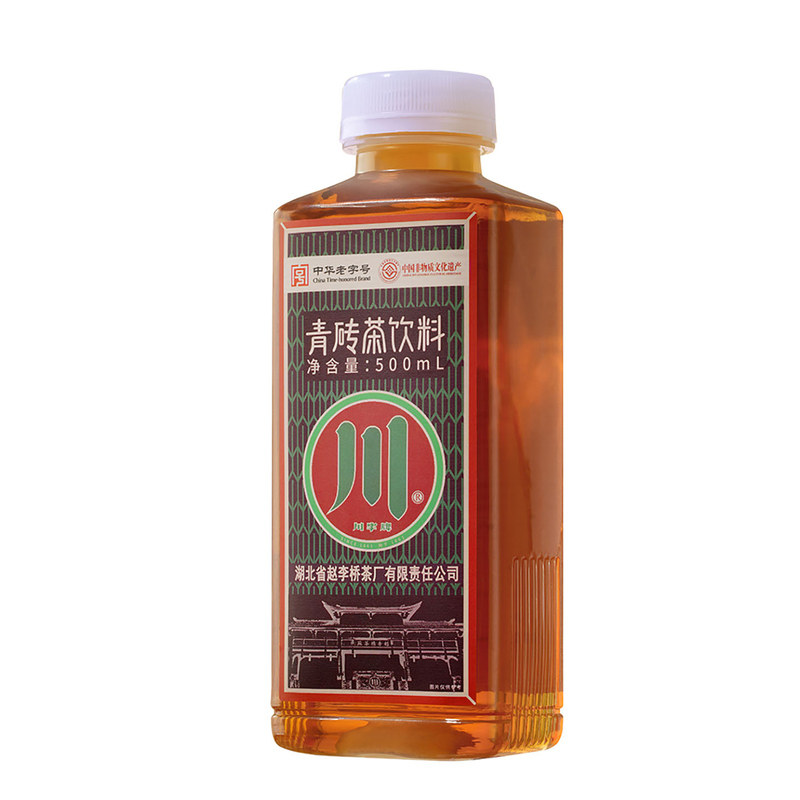 青砖茶饮料5瓶赵李桥川字牌青砖茶饮品0糖0脂湖北赤壁青砖茶饮料