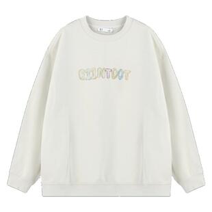 ei童装儿童圆领卫衣新款中大童宽松休闲潮酷打底衫亲子装