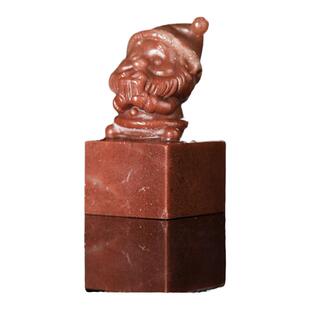 西泠印社圣诞老人印石套装姓名刻字定制孤山石含印泥手工篆刻平安夜圣诞送礼定制刻字节日限定伴手礼品