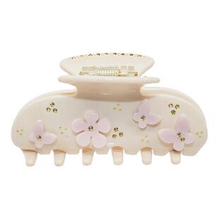 RTEP 多款 小众emijay粉色丝带可爱蝴蝶结双层奶油中号抓夹鲨鱼夹