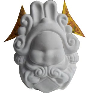 DIY小号兔爷福兔祥泥塑工作室兔儿爷老北京特色工艺品骑黄虎北京