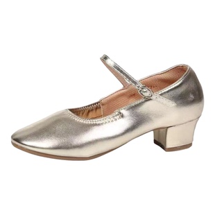 专业儿童舞鞋新疆舞蹈鞋金色不累脚舞鞋跳广场舞鞋维吾尔族风皮鞋