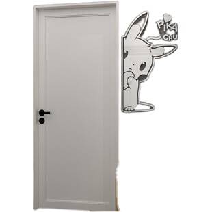 皮卡丘动漫贴画创意儿童房墙面装饰品卧室门房间布置3d立体墙贴纸