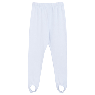 舞之恋儿童舞蹈服黑白色芭蕾拉丁脚蹬健美打底踩脚女童练功裤纯棉