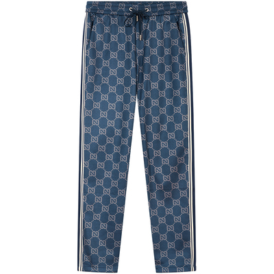 BM高端欧货潮牌男裤子侧边条纹运动休闲裤男2024新款字母印花卫裤