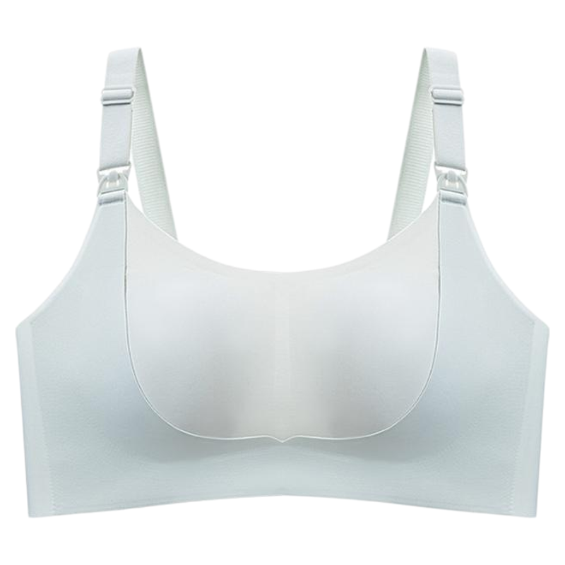 雅撒梅哺乳内衣收副乳大胸显小聚拢防下垂胸罩一片式无痕喂奶文胸