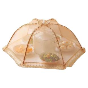 盖菜罩家用罩菜神器菜罩食物罩可折叠菜盖罩剩饭剩菜遮尘罩餐桌罩