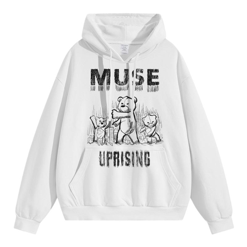 MUSE数码直喷摇滚纯棉连帽卫衣