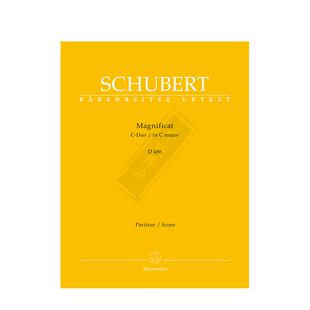 舒伯特圣母颂歌 C大调 D486 管弦乐总谱 骑熊士原版进口乐谱书 Schubert Magnificat in C major Score BA5657