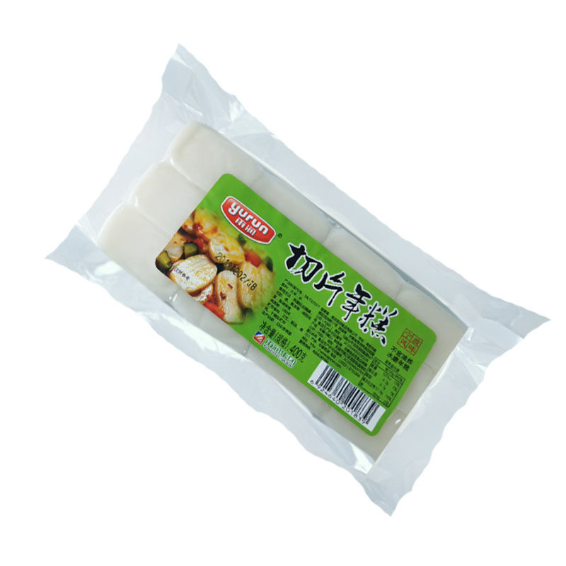 雨润切片年糕400g*32整箱商用水磨年糕切片炒年糕蒸煮火锅麻辣烫