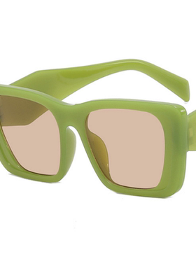 跨境欧美方形太阳镜复古