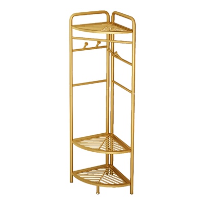 靠墙收纳角落衣柜晾衣帽架家用卧室拐角挂衣架转角落地碳钢晾衣架