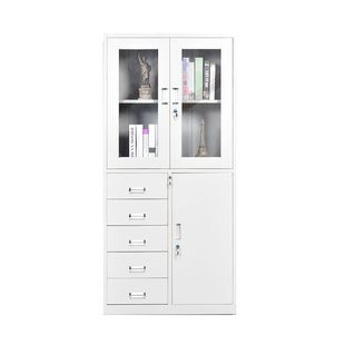 办公室文件柜铁皮档案凭证资料柜员工更衣柜铁柜矮柜带锁储物柜子