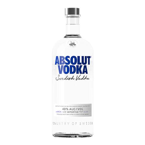 【官旗正品】ABSOLUT绝对伏特加经典原味1000ml瑞典进口洋酒烈酒