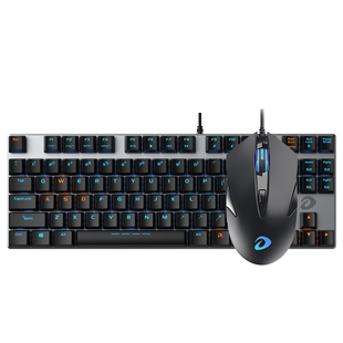 达尔优EK815牧马人机械键盘鼠标套装游戏办公有线电竞耳机三件套