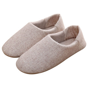 月子鞋秋包跟34月份产后孕妇软底室内家居布底地板棉拖鞋女秋冬季