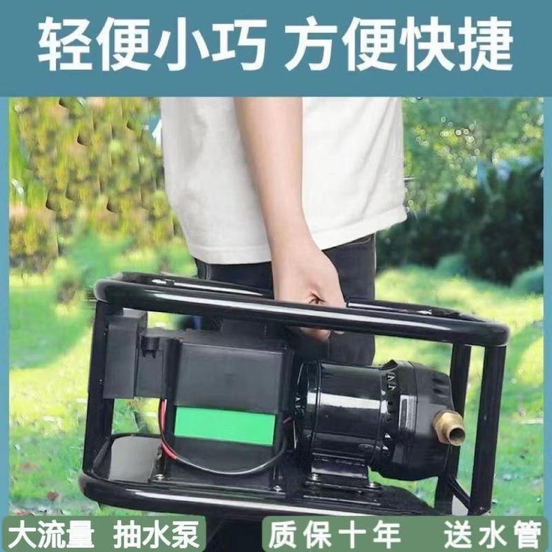 充电抽水泵大功率锂电池电动洒水喷水浇菜充电式抽水泵
