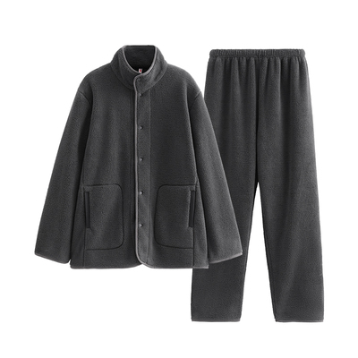 芬腾珊瑚绒睡衣男秋冬季加绒加厚