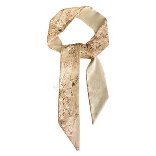 原创手绘中国风古韵发带丝巾小长条绑包包飘带装饰百搭细窄领巾