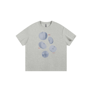 ATRY美式T恤凉感速干防晒水果短袖男女夏季复古情侣装索罗娜上衣