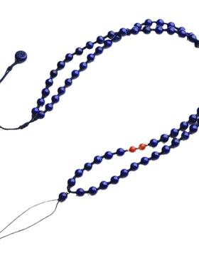 天然珠链凤峦水晶金发晶吊坠绳