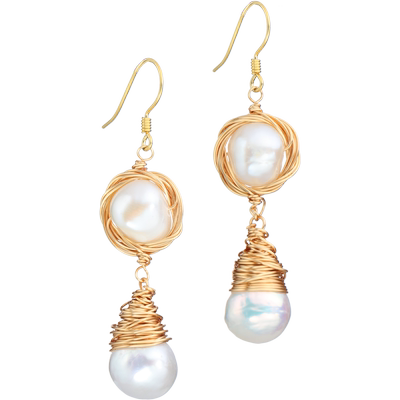 SPECIAL淡水珍珠长款设计耳饰女