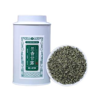 谈心 兰香甘露花茶浓香型2025新茶罐装 蒙顶山绿茶剑兰花茶叶