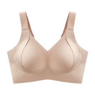 收副乳内衣文胸胸罩女薄款大胸显小夏季防下垂无痕大码调整型稳稳