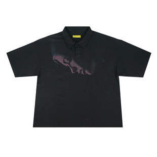 STREAMLET.CHEN: PORTRAIT OVERSIZE POLO/肖像廓形宽松Polo衫