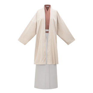 花朝记｜慕｜秋冬汉服男女｜保暖毛呢｜宋制对襟长衫飞机袖两片裙