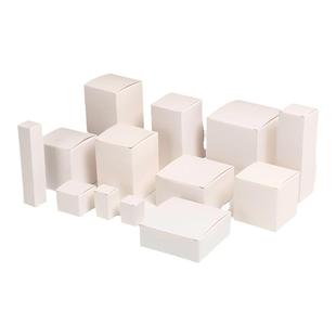 白盒现货白色小纸盒通用包装盒定做方形空白卡纸盒子中性彩盒定制