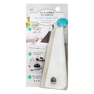 日本MARNA刮水板缝隙清洁神器擦厨房台面小浴室镜子玻璃刮水器