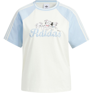 【宋雨琦同款】Adidas/阿迪达斯正品女士休闲圆领运动短袖 KG6698