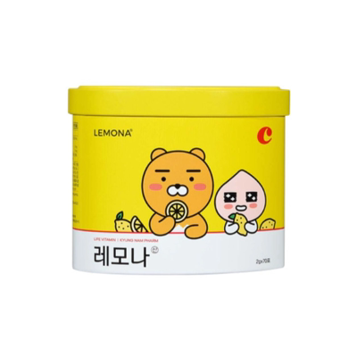 韩国庆南LEMONA维生素C粉vc粉冲剂保健品3盒共210包卡通包装