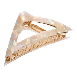 三角形醋酸抓夹大号发量多鲨鱼夹高级感夹子头饰秋季发夹女后脑勺