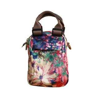 迷你多夹层百搭撞色小包包轻便逛街零钱包手拎女包单肩布袋斜挎包