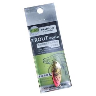 暗涌路亚鳟鱼线稿画虹鳟肤色涂装路亚亮片勺形路亚饵马口虹鳟鱼饵